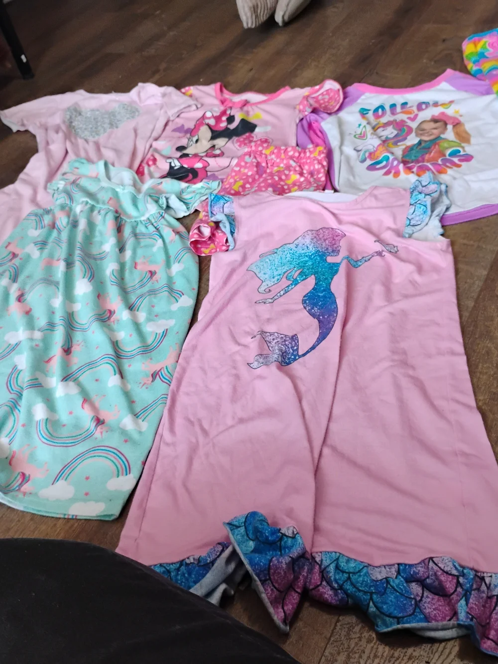 Girls Pink and Purple Mixed Clothing Bundle - Kids Accessories Sz 6/8 X